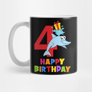 4th Birthday Party 4 Year Old Four Years Mug